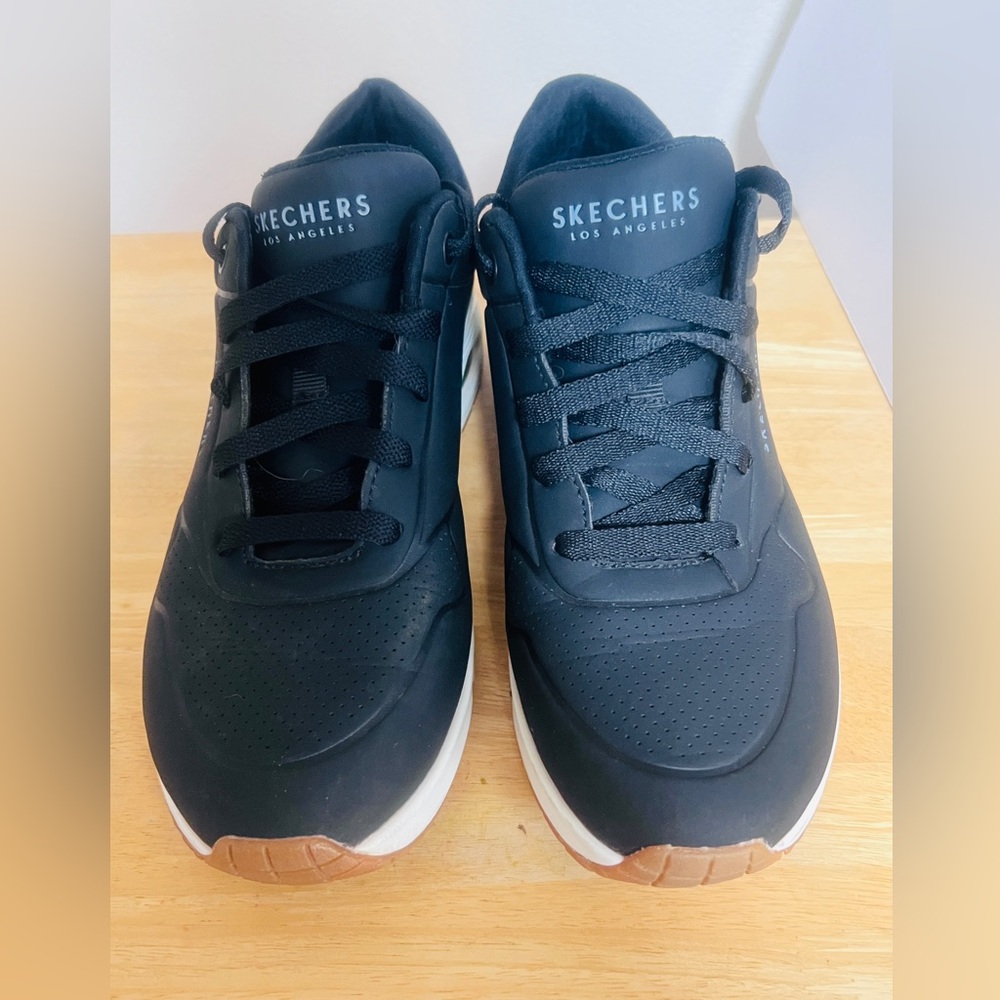 Skechers Women's Black and White Sneakers